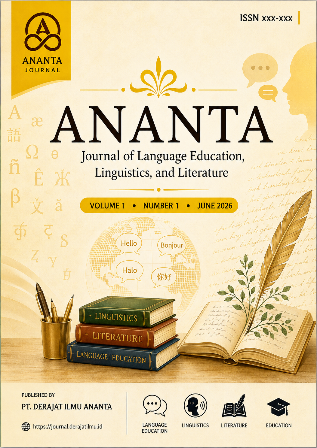 					View Vol. 1 No. 1 (2026): ANANTA: Journal of Language Education, Linguistics, and Literature
				